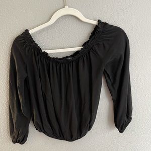 Brandy Melville Black off the shoulder top